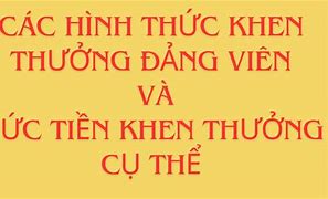 Mức Khen Thưởng Đảng Viên